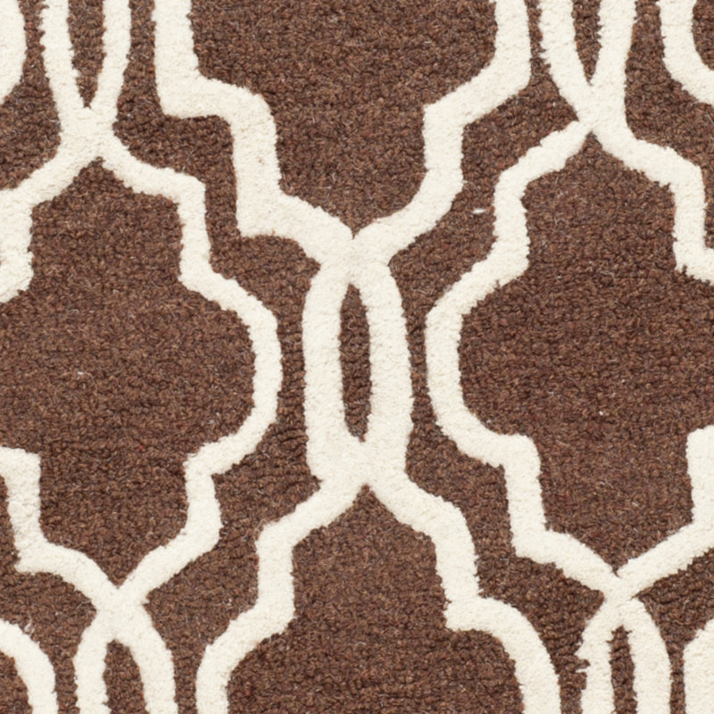 Cannen Hand Tufted Wool Geometric Rug, Rectangle 2'6" x 4'