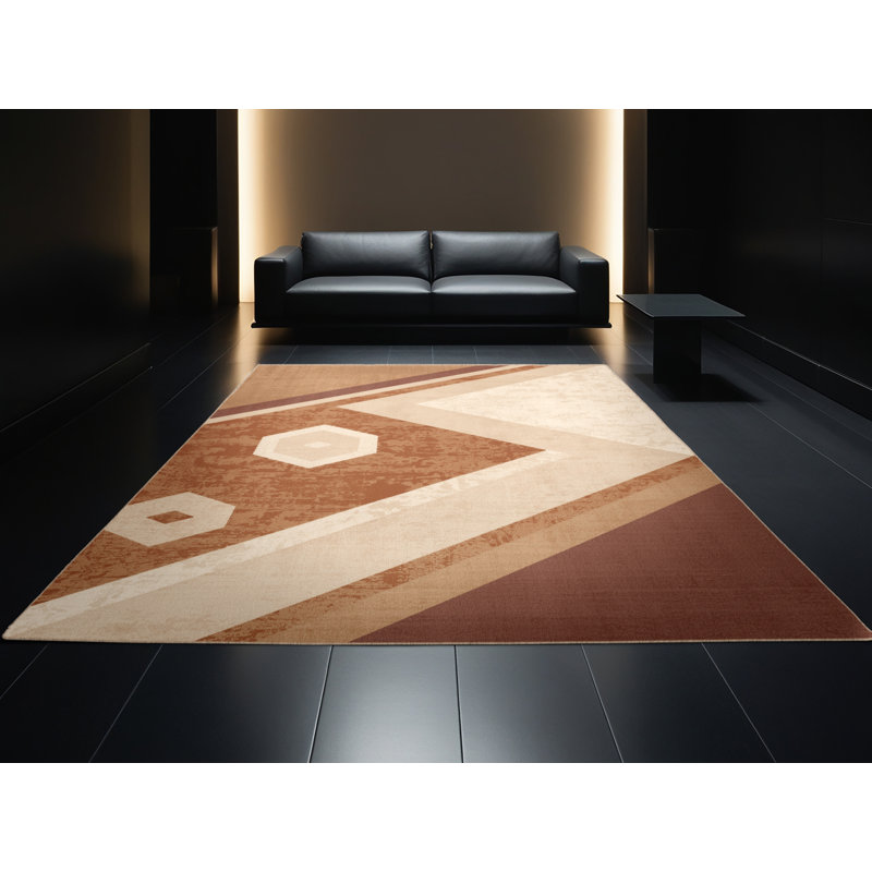 Tapis lavable à la machine Pauleth, 7 x 9