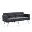 Canapé-lit convertible gris foncé avec revêtement respirant et lit gris de style polyvalent-947906953