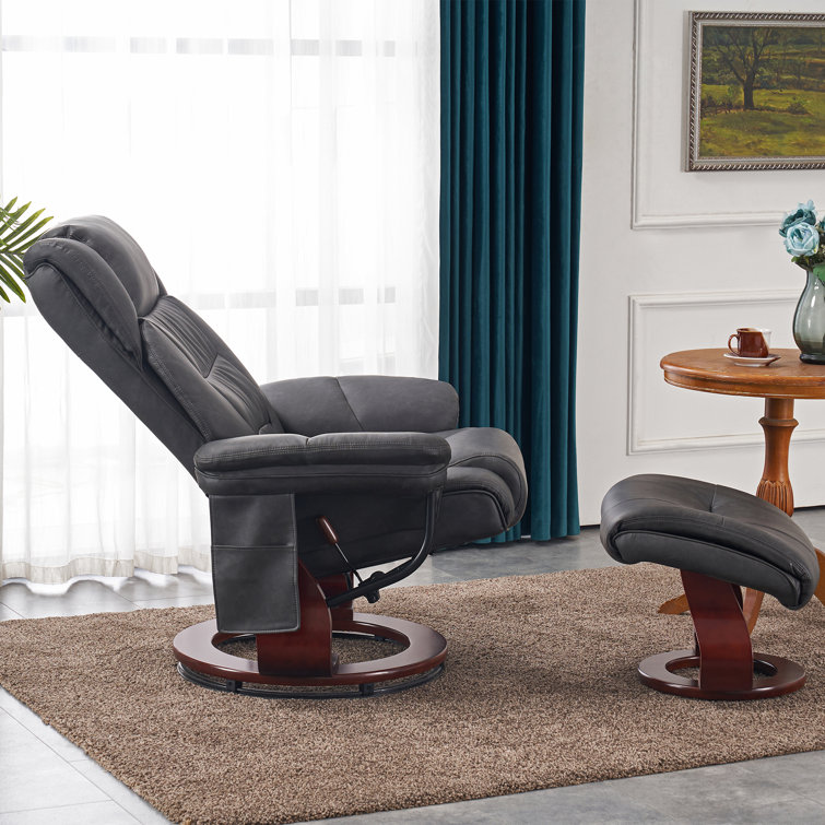 MCombo Modern Accent Chair with Ottoman, Living Room Chairs with Remov