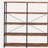 Antique Nutmeg Double-Wide Bookcase-1112061835