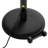 Fire Sense Telescoping Offset Pole Mounted Infrared Patio Heater with Wheels 1500W Cover Included - Black
