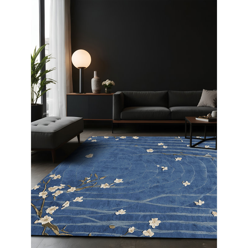 Silky Soft Plush Gray Area Rug, Square 8'