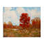 Paysage d'automne avec toile de feuillage rouge, design par Arlington Prints-511600726
