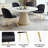Velvet Upholstered Stacking Side Chair-748664326