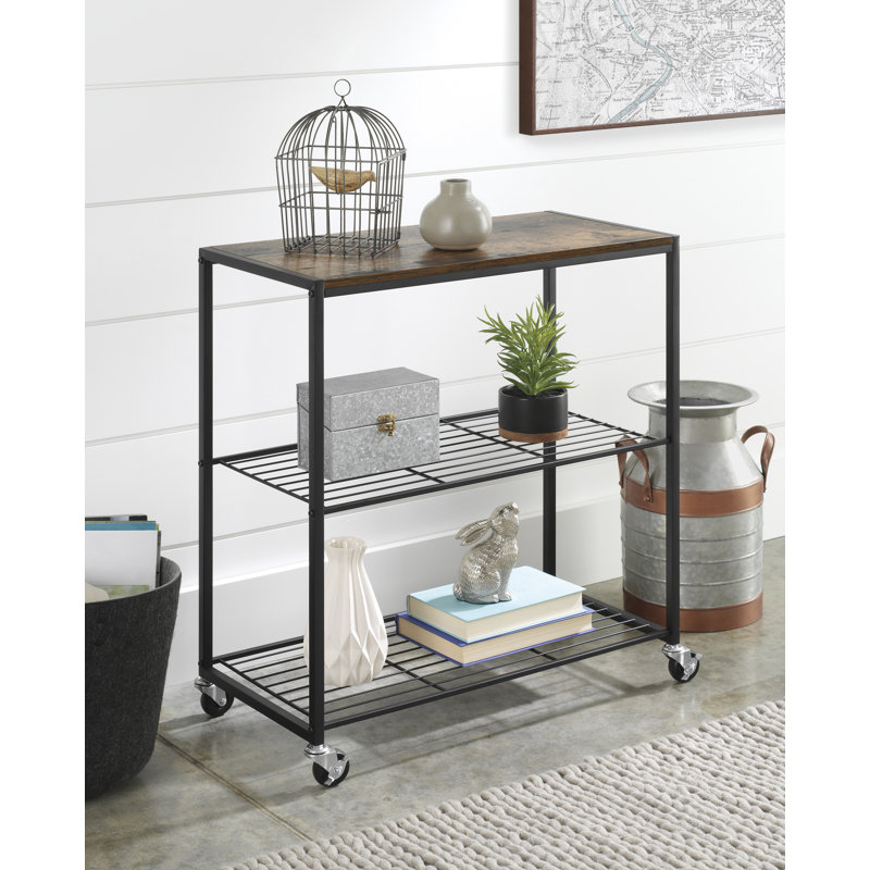 Anotidaishe 24.8'' W Shelving Unit with Wheels