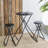 Stowable Side Table and Two Seats