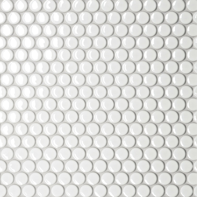 Carreau de porcelaine à motif de mur et de sol 11 po x 12 po Le Cafe, Blanc