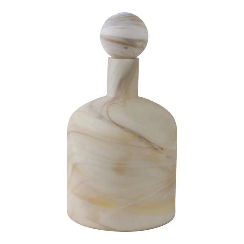 Bouteille en verre Nilda Sutton, Gris, 13"