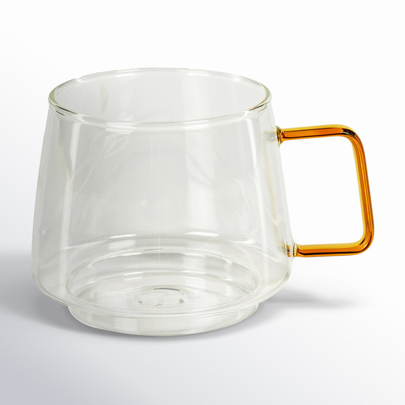 Ensemble de 6 verres à thé et à café avec poignée Jakob, Orange