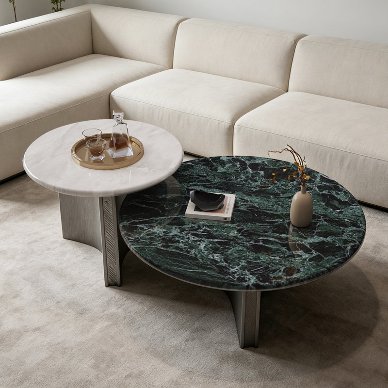 Holz, Green/White, H 14,2 po x l 35,4 po x P 35,4 po
