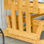 Banc oscillant et oscillant pour 2 personnes avec conception à séchage rapide et accoudoir large, causeuse à bascule