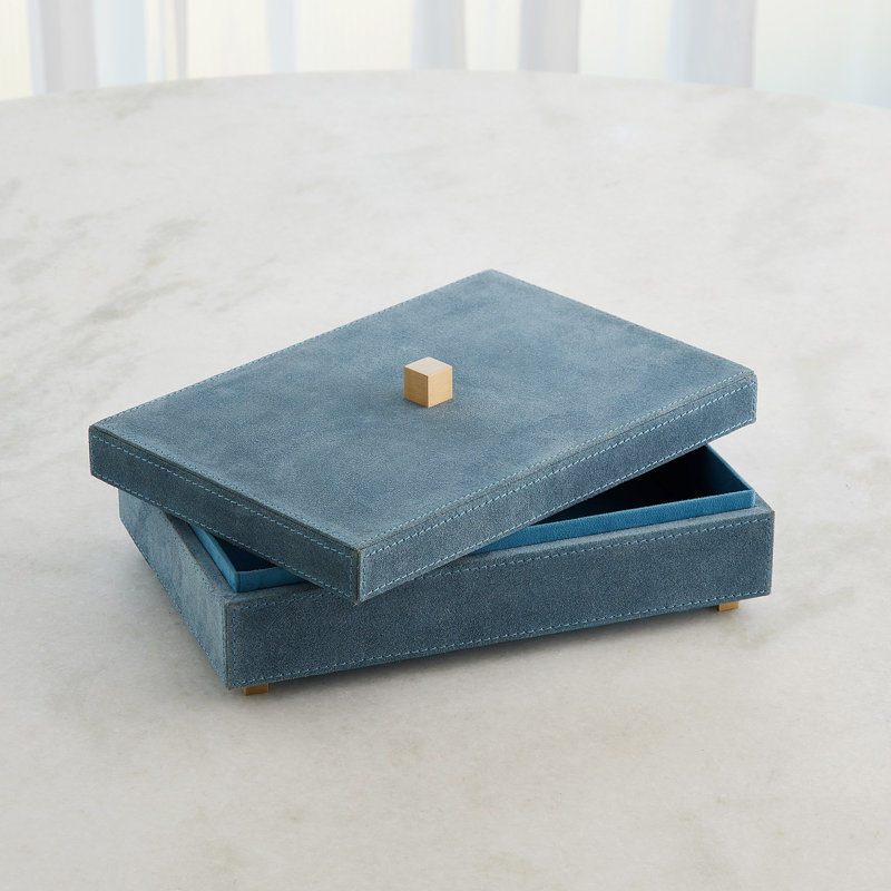 Handmade Decorative Box, 4.75" H x 12.5" W x 8.25" D