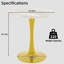 Table d'appoint fonctionnelle et moderne en marbre et or