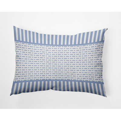 Stripe A Balance Striped Outdoor Reversible Throw Pillow