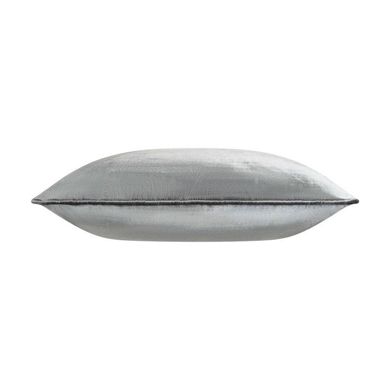Coussin décoratif en velours 22 po x 22 po Cloud9 Design Castle Hill Zain pour canapé, lit et amp; Sièges de salon, Taupe