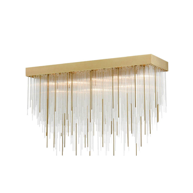 Lustre géométrique 27 lumières Cabassa, Laiton vieilli