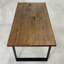 Isaias Oak Solid Wood Top Metal Base Dining Table-2026069702-2026069707