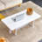 Chinese Style White Solid Wood And Imitation Rattan Coffee Table, Rectangular Solid Wood Coffee Low Table, Small Living Room Coffee Table