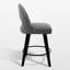 Tabouret de bar et de comptoir pivotant 26 po avec structure en bois massif-1423725260