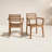 Kinsler Eucalyptus Stackable Outdoor Dining Armchair