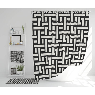 Nattiel Polyester Shower Curtain Set