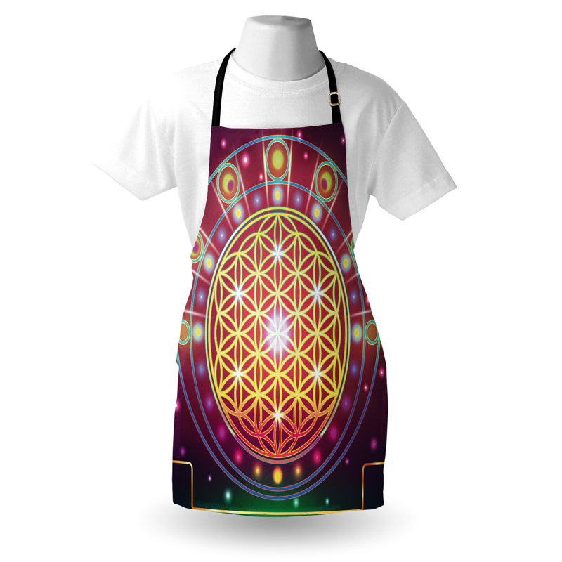 Multicolore tablier de préparation et saveur unisexe, motif de forme, taille adulte