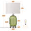 Lampe de table en verre à intensité variable avec base en métal et USB-1310815663