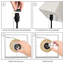 Lampe de chevet brune 16,1 po