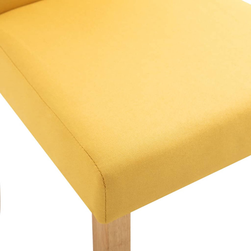 Chaise d'appoint avec pieds en bois massif pour la cuisine, 4, Stone, Light Brown
