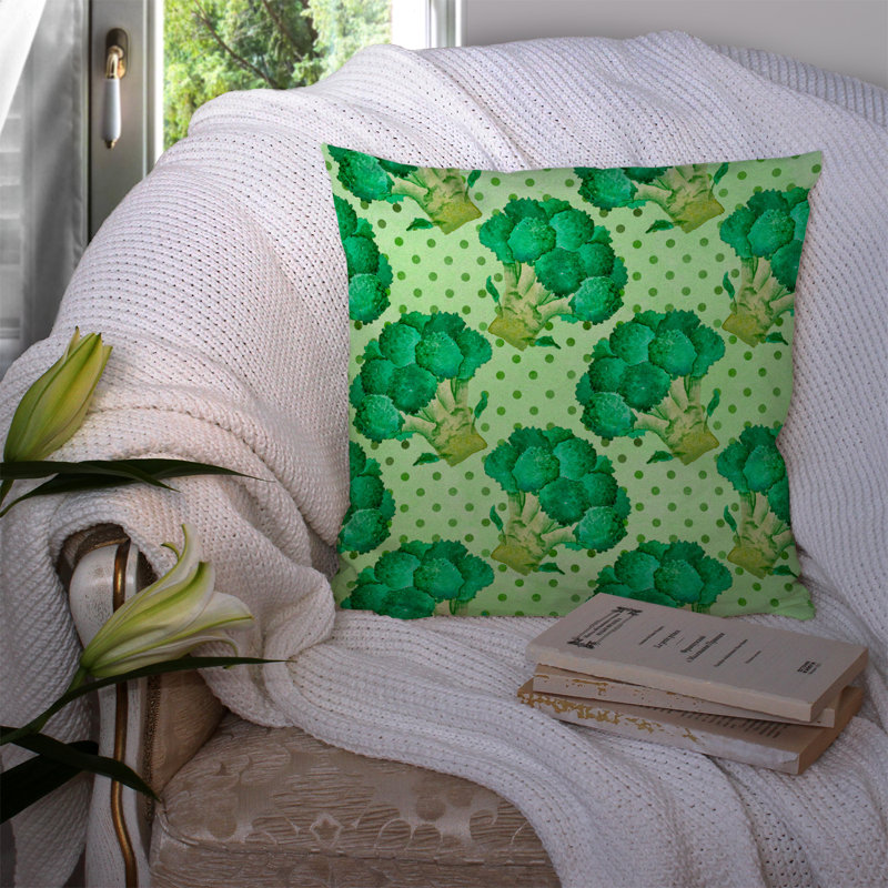  Coussin extérieur Broccoli, 14 po x 14 po