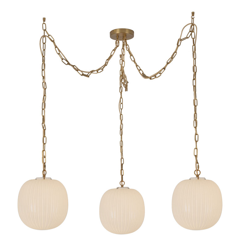 Maag 3-Light Multi Pendant, H 87 po x l 11,88 po x P 11,88 po, Doré