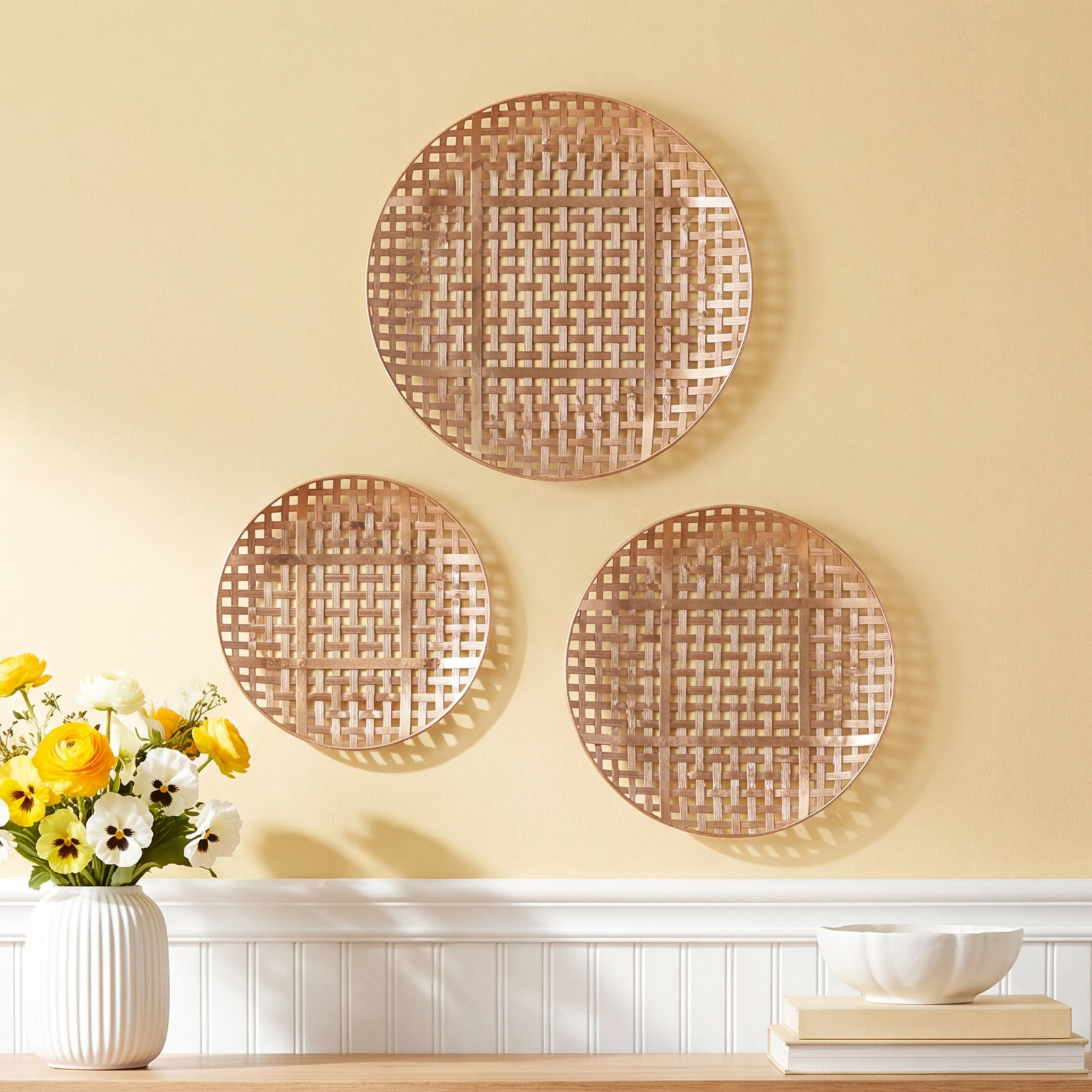 EVANDER WALL ART, SET OF 3