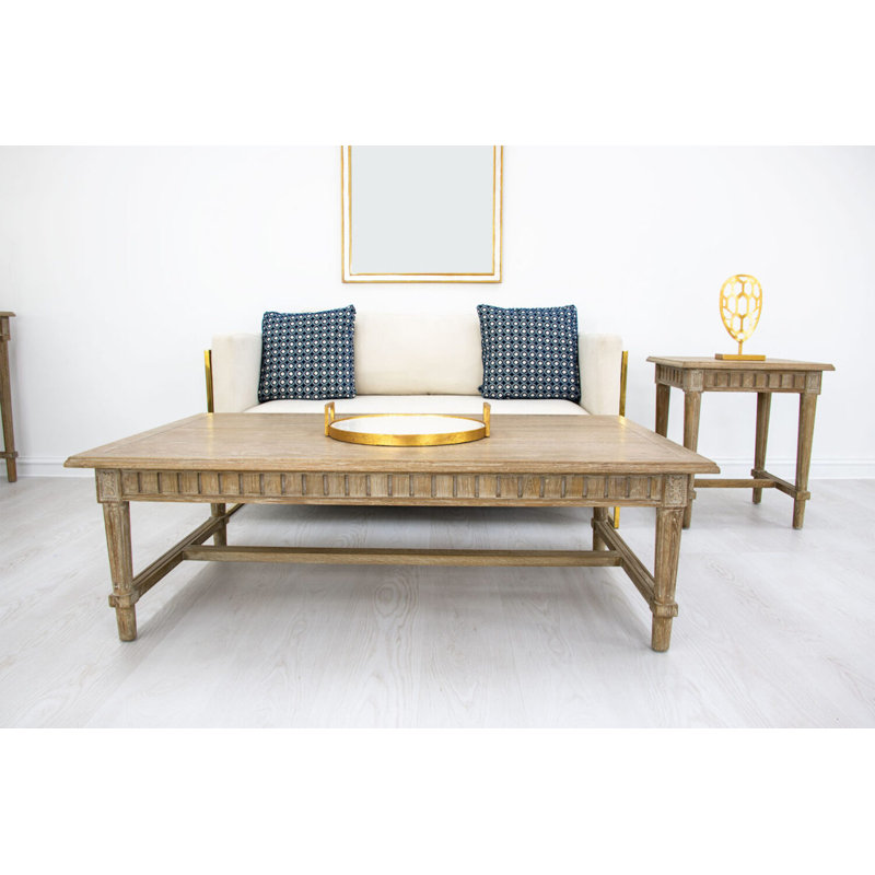 Fleur Solid Wood Coffee Table