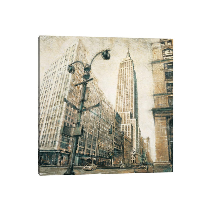 Emp St Bldg Fr MadisonAve by Matthew Daniels - Wrapped Canvas Gallery-Wrapped Canvas Giclée, 30.48 cm H x 30.48 cm W