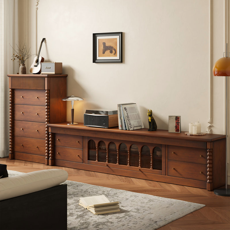 Meuble télé 70,87 po, H 19,69 po x L 70,87 po x l 15,75 po