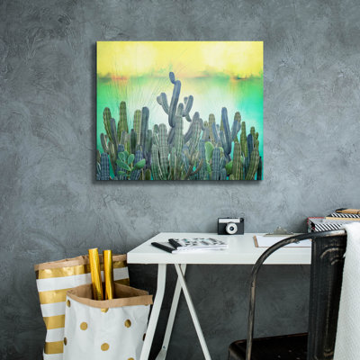 «Cactus» par Mark Ashkenazi, art mural sur toile
