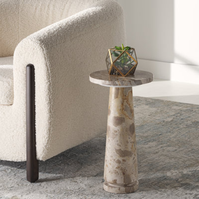 Daktari Marble Top End Table