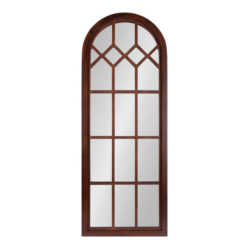 Arendje Flat Mirror, Walnut Brown, 47.25" x 18