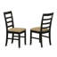 L'ensemble de salle à manger 6 pièces contient une table de salle à manger carrée avec feuille papillon et 4 chaises de cuisine en lin avec banc, noir et cerise