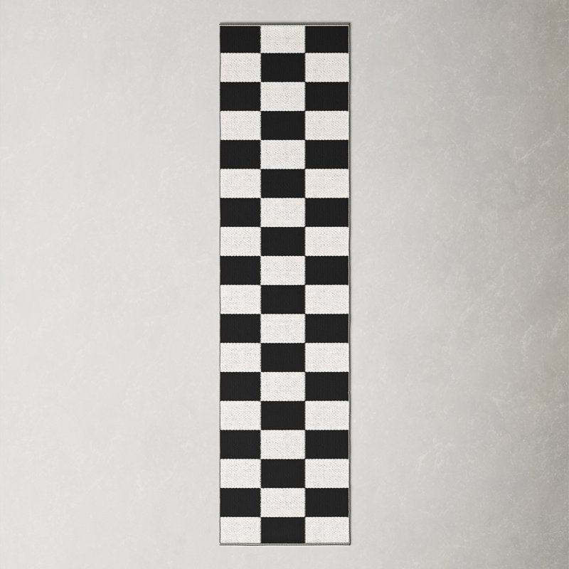 Alvana Cotton Geometric Indoor Rug, Runner 2'3" x 9'
