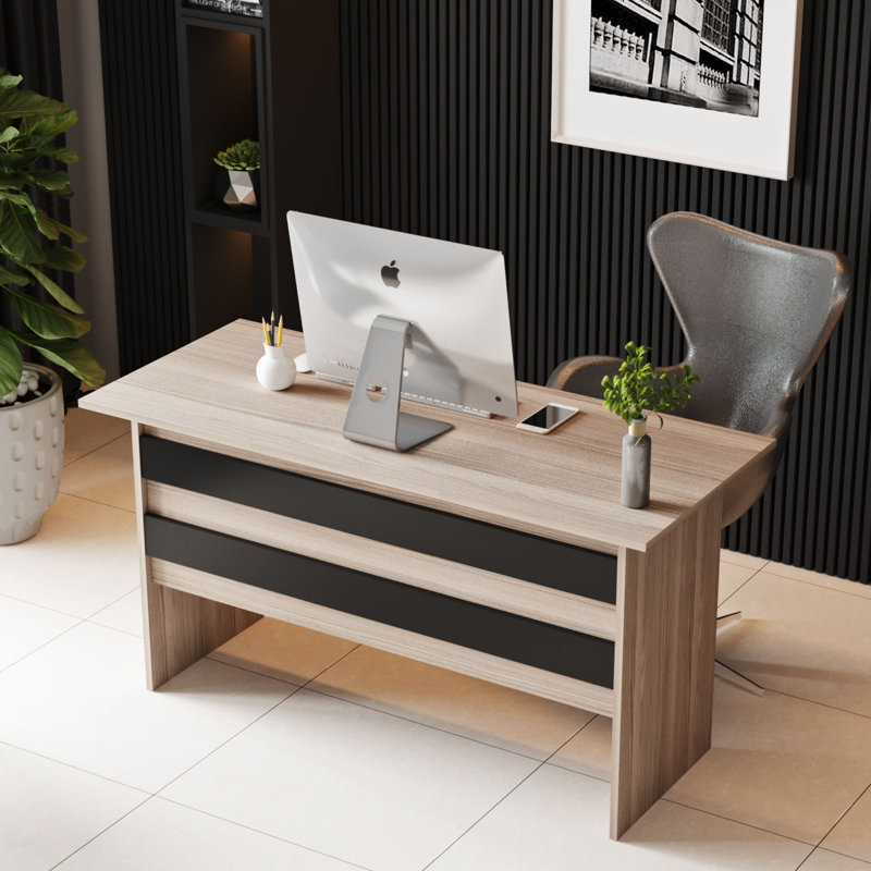 3 pcs. Burce office set, Oak Black