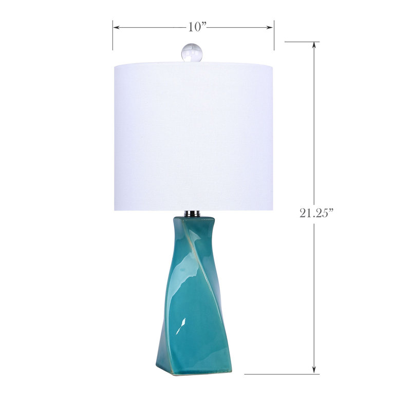 Tamworth Ceramic Novelty Lamp, Turquoise