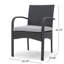 Chaise de salle à manger en osier CORDOBA KD PE [ensemble de 2 pièces]-1487015895