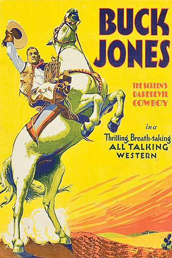 Buck jones-impression de publicités, H 36 po x l 24 po x P 1,5 po