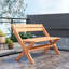 Banc pliable en bois de teck rouge de Lashari Indonésie Red Barrel Studio®
