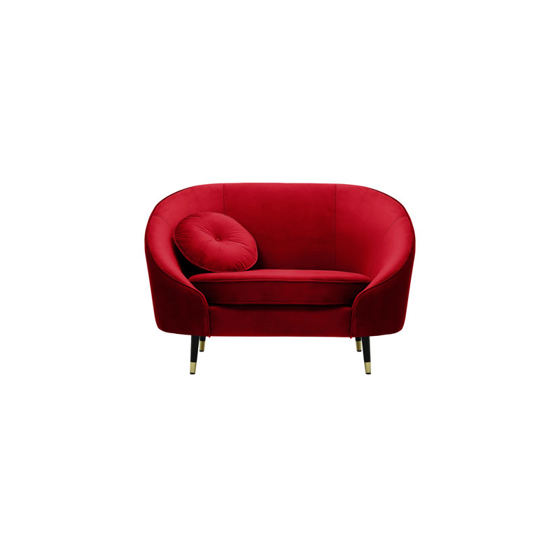 Glencoe Upholstered Armchair, Red