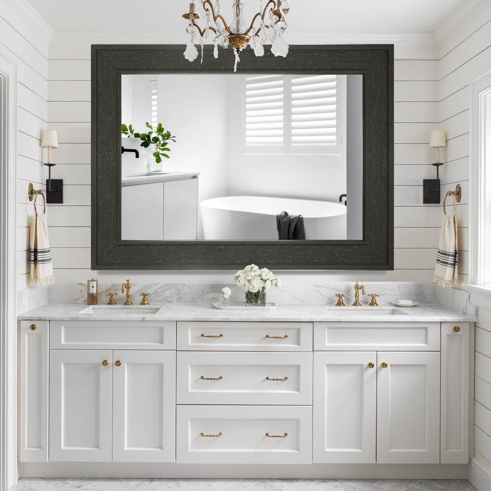 Hokku Designs Clela Rectangle Solid Wood Wall Mirror & Reviews Wayfair