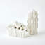 Flora Coral Bouquet-Matte White
