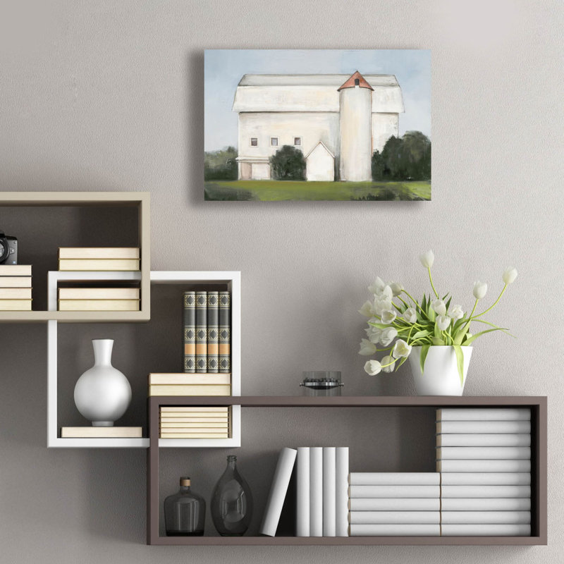 «On the Farm Light» par Julia Purinton, art mural en verre acrylique, H 16 po x l 24 po x P 0,2 po
